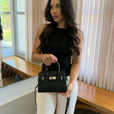 Bolsa Hermes Birkin de Couro Média