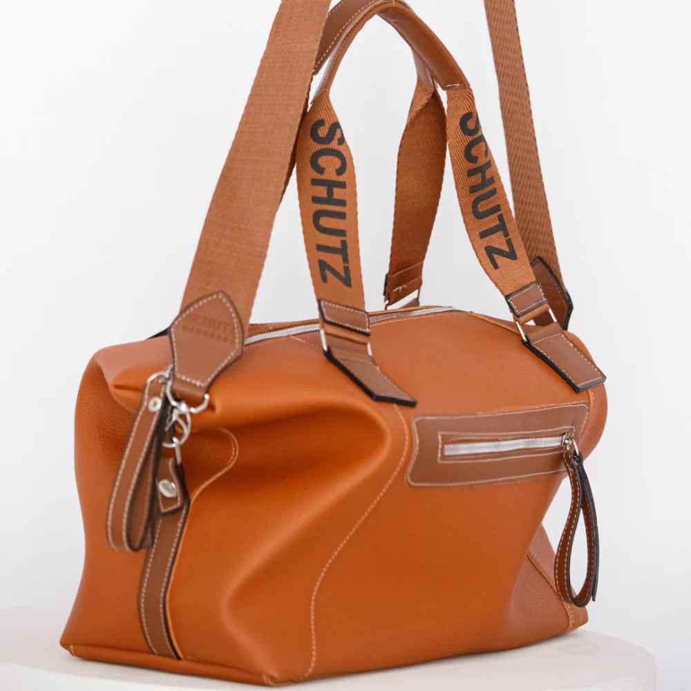 Bolsa Schutz Expansível grande de Couro 2 em 1